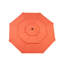 3 Tier Auto Aluminium 10ft Lawn Umbrella - For Poolside, Garden Orange Backyard, Pool Deck