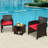 2 - Person Patio Conversation Set with Cushions-190850377