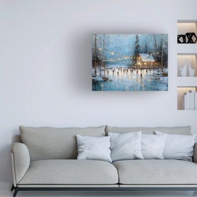 Art mural sur toile tendue - Imagine It Images «Ice Skating 4», décoration murale pour le salon, la chambre à coucher ou le bureau - 14 x 19