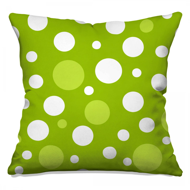 Polka Dots Throw Pillow, Pattern Double Sided Pillows, 16 x 16 inches