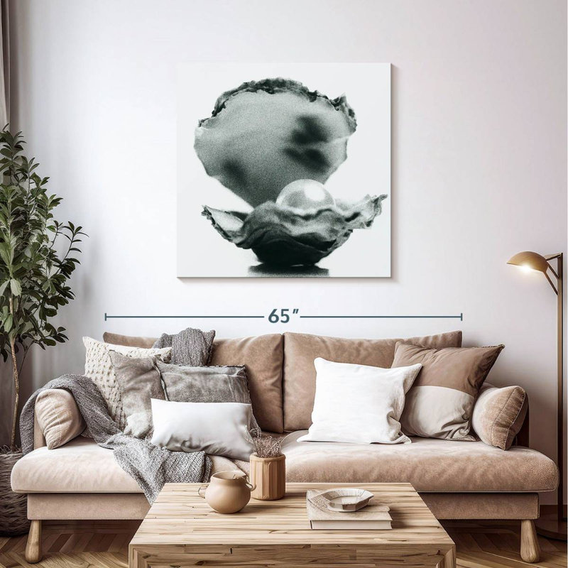 Brampt Monochromatic Oyster Pearl, 39'' H x 39'' W