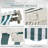 Retractable Awning Patio Awnings Sun Shade Shelter With Manual Crank Handle, 280G/M² UV & Water-Resistant Fabric And Aluminum Frame For Deck, Balcony, Yard-112604601-112604605