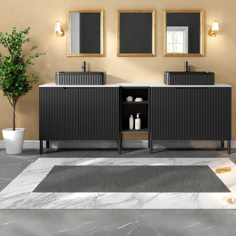 Meuble-lavabo spacieux en MDF (doit inclure le meuble-lavabo et le lavabo)