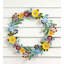 Indoor/Outdoor Floral And Berry Metal Wreath
