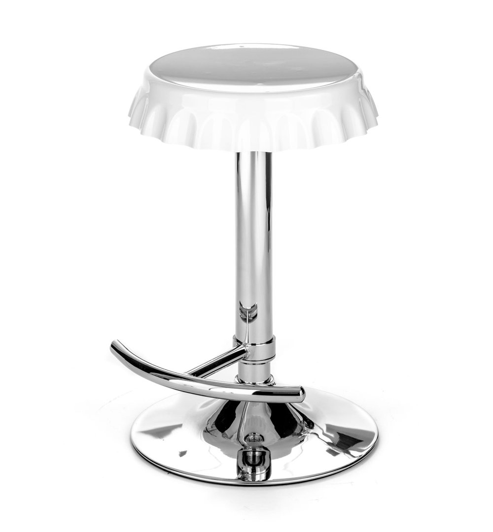 Swivel Adjustable Height Counter Stool with Metal Frame