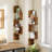  Elburt Corner Bookcase, 4 Tier floating corner shelf