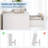 Fluted 5 Drawer Dresser for Bedroom, 47" Tall Modern Chest with Gold Handles for Living Room-37747431