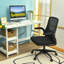 Chaise de bureau pivotante avec dossier pliable et accoudoirs rabattables