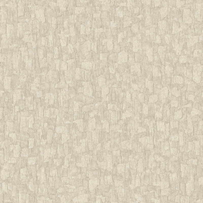 Surfaces Collection Bark Texture Wallpaper Roll, Cream