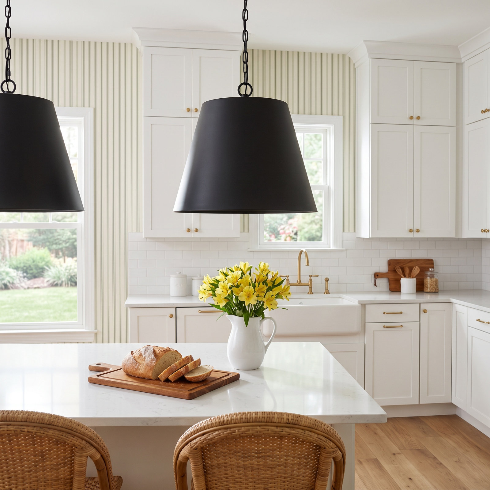 Dimmable Cone Single Light Pendant, Matte Black, 16" H x 20" W x 20" D