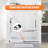 56-60 in. W x 76 in. H Single Sliding Frameless Shower Door in Matte Black with 5/16 in.（8mm）Clear Tempered Glass-124862259