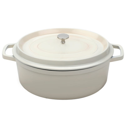 GET Cocotte ovale antiadhésive en fonte d'aluminium