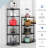 64.96“H triangular 6-story freestanding floor pot holder placed in corner