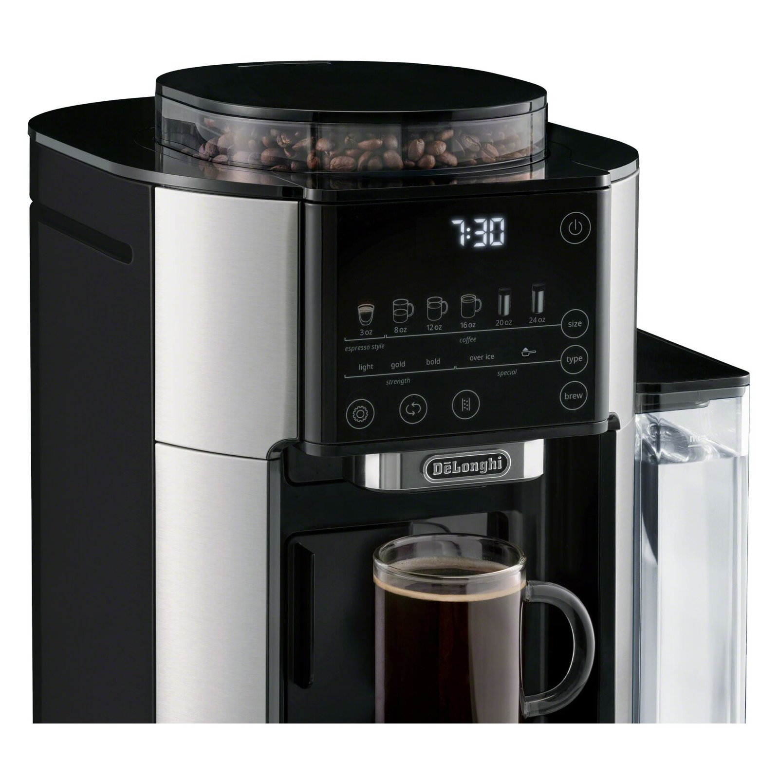 TrueBrew™ Automatic Single-Serve Drip Coffee Maker with Built-In Grinder and Bean Extract Technology