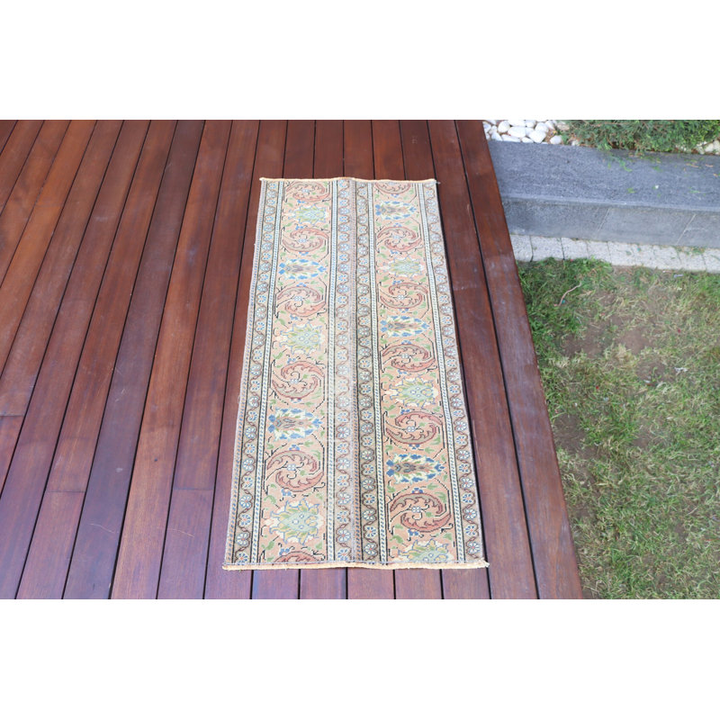 Handwoven Turkish Area Rug With Traditional Geometric Patterns Ideal For Living Room Or Bedroom Decor