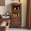 Armoire d'appoint verticale à porte en verre