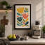Golden Blooms Mid-Century - Wrapped Canvas-353099169-353099177