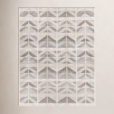 Kidus Hand-Knotted Chevron Rug