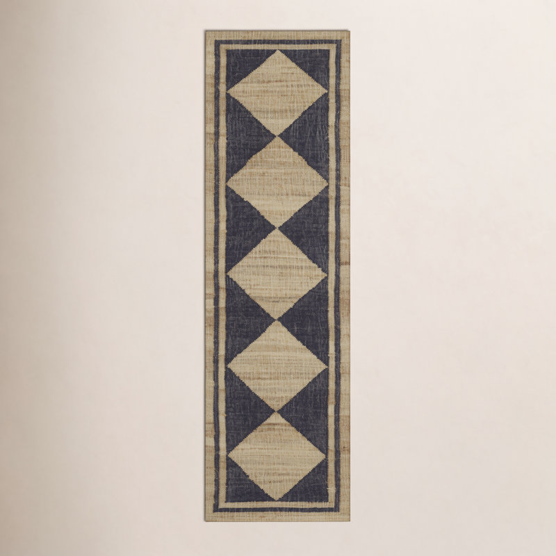 Erin Gates by Momeni Orchard Court Black Hand Woven Wool and Jute Area Rug, Runner 2'3" x 8'
