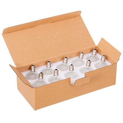  Blue LED G40-E12 Filament Glass Replacement Bulbs 10/Box