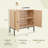 32" Sideboard Cabinet With Rattan