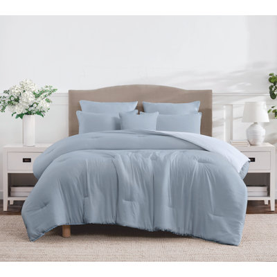 Ensemble d'édredon en microfibre Amherst avec coussins décoratifs