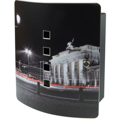 Berlin 10 Hook Wall Mounted Stainless Steel Locking Key Cabinet