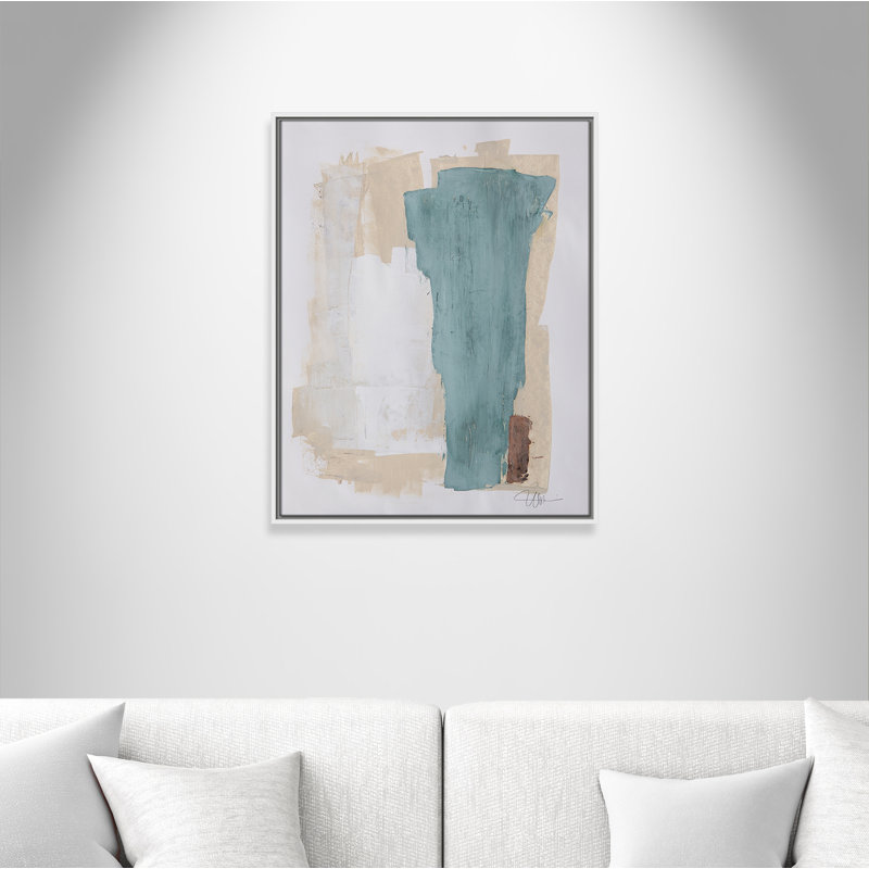 Hubbard Together We Work-II by - Floater Frame Print on Canvas, 29.5" H x 23.5" W x 2" D, White Framed