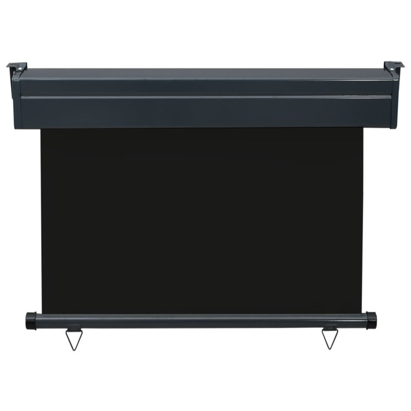 Balcony Side Awning 105x250 cm, Black