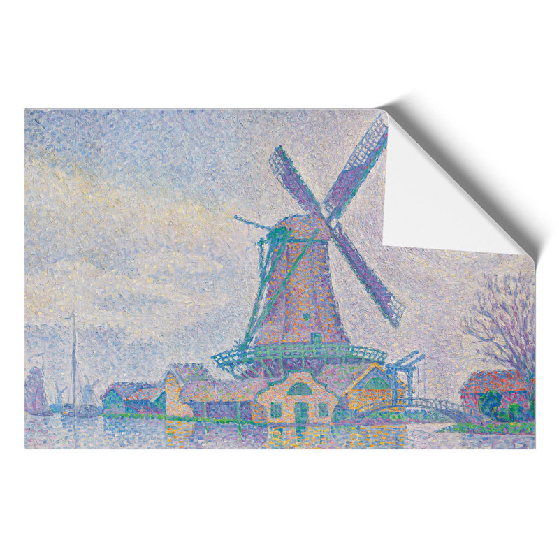 Moulin Dedam by Paul Signac - No Frame Painting, 21cm H x 30cm W x 0.1cm D