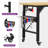 Aliceville 59.2'' W Manufactured Wood Top Height-Adjustable Workbench with Wheels