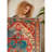 Luxury Cotton Area Rug, 5.2 x 7.5 ft, Antibacterial, Non-Slip PVC Underside, Elegant Cream, Red, Orange, Blue & Black Design | Machine Washable, Total Thickness: 0.3 in | Perfect for Living Room & Bedroom Decor-112936404
