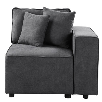Gris élégant avec siège compact et réglable moderne uni personnalisable