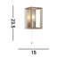 Alondra Mild Steel Flush Mounted Sconce