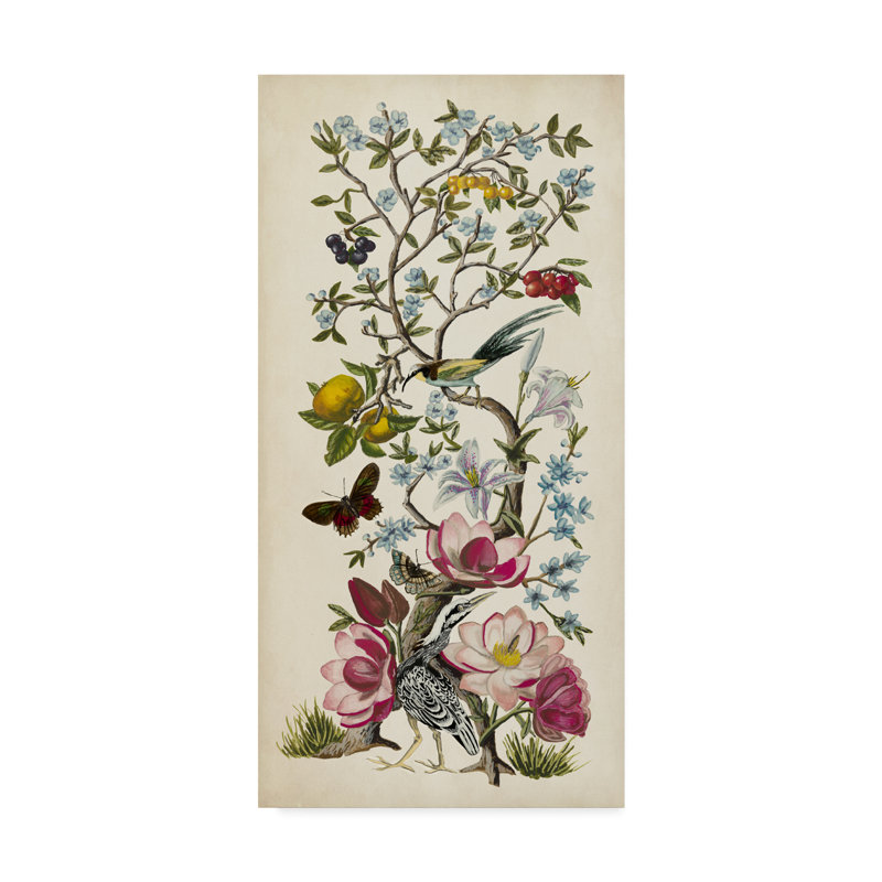 «Chinoiserie Natura II», impression sur toile tendue, H 24 po x l 12 po x P 2 po