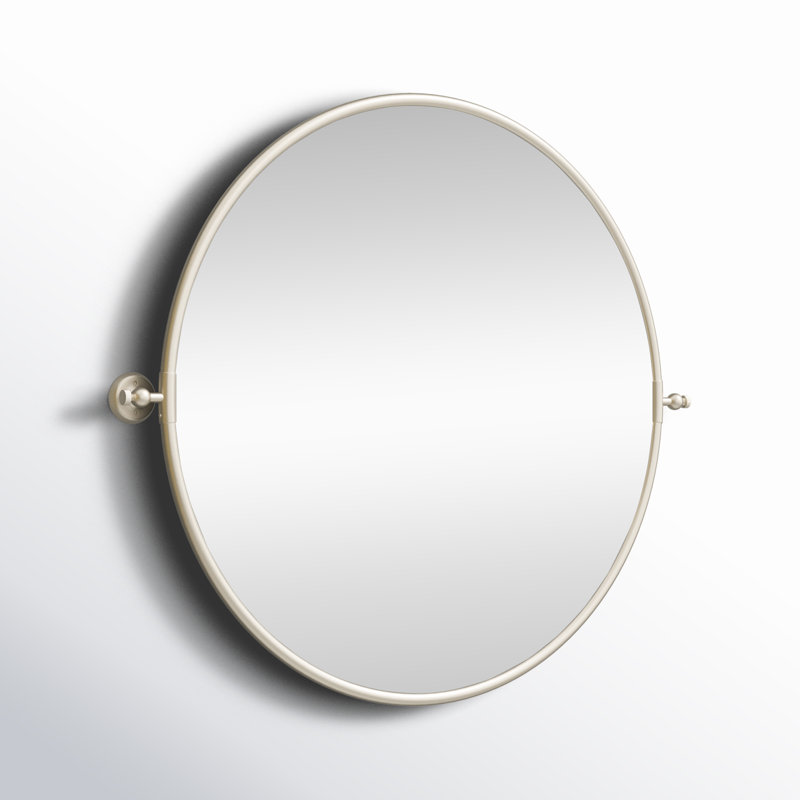 Dara Metal Mirror, 27" H x 31" W x 4" D, Iron