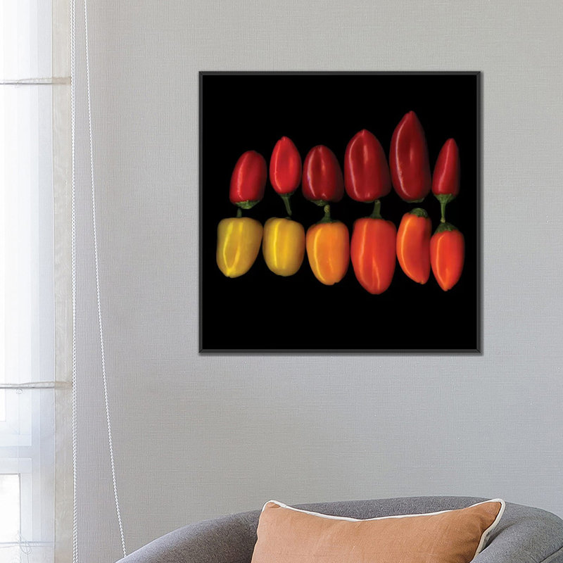" The Chiquinos " by Magda Indigo, 26" H x 26" W x 1.5" D, Black Framed Canvas, No Matte