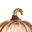 Ensemble de 8 citrouilles en verre - orange