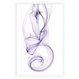 Up Smoke 1' Framed Graphic Art Print on Glass in Purple