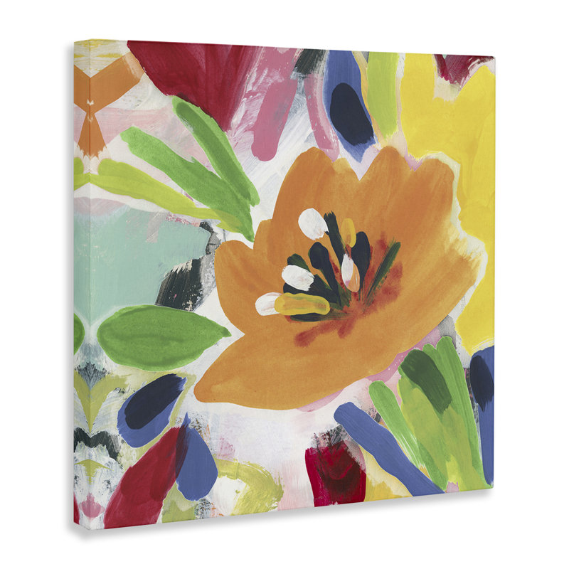 Impression sur toile Vivid Orange Flower Impressions, design par June Erica Vess, H 30 po x l 30 po