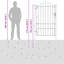 215 cm W Gate Fencing