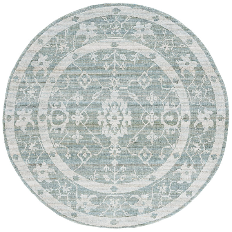 Marquee Hand Tufted Performance Oriental Rug, Round 6'