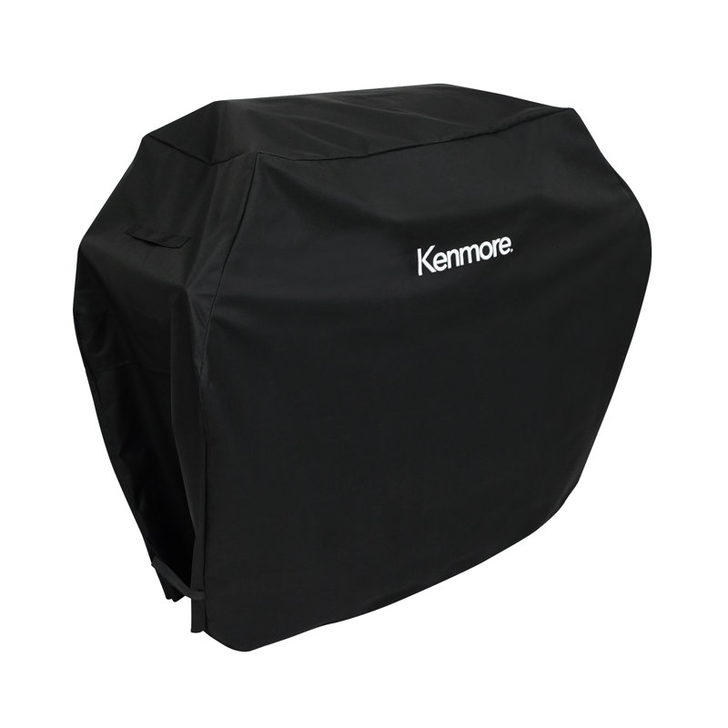 Kenmore 56-Inch Universal Gas Grill Cover for Outdoor Grills, Black, 45" H x 56" W x 25" D