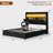 Bed Frames With Wingback Hidden Storage Headboard & 4 Storage Drawers, 49.2" Tall Upholstered Headboard With Led Lights And Charging Station, No Box Spring Needed, Solid Wood Slats, Noise Free-160895372-160895362