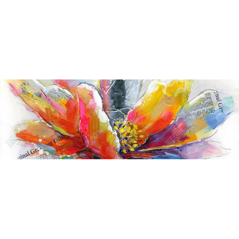 " Abstract Flower With Texture "