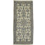 Tapis unique en laine noué à la main de style années 2000 de 2 pi 3 po x 4 pi 10 po noir / brun / beige Kandice