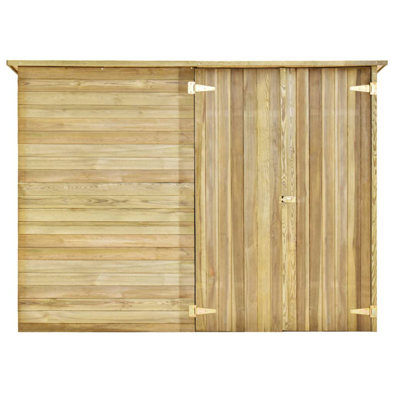 Garden Bike Shed 232x110x170 cm Impregnated Pinewood