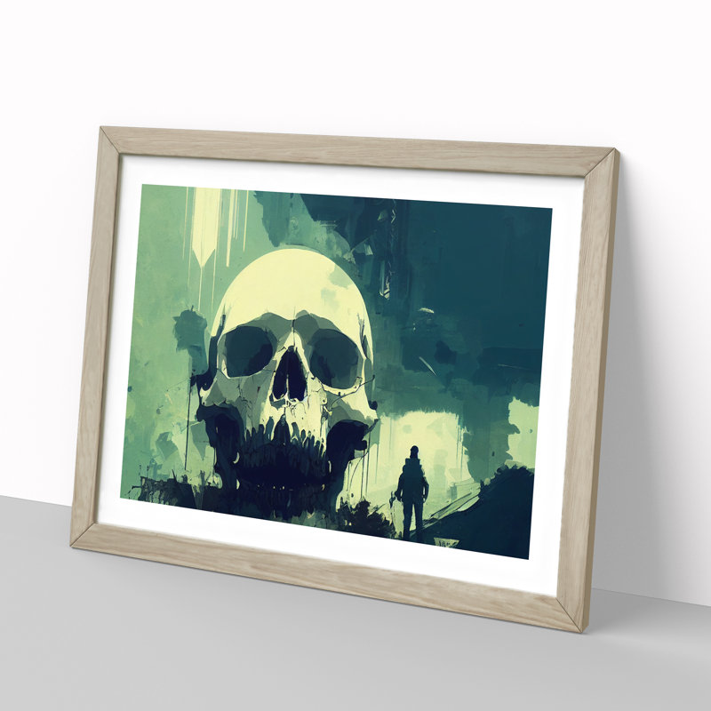 Skull Art Vol.2 Abstract, Oak Framed, 46cm H x 64cm W x 2cm D