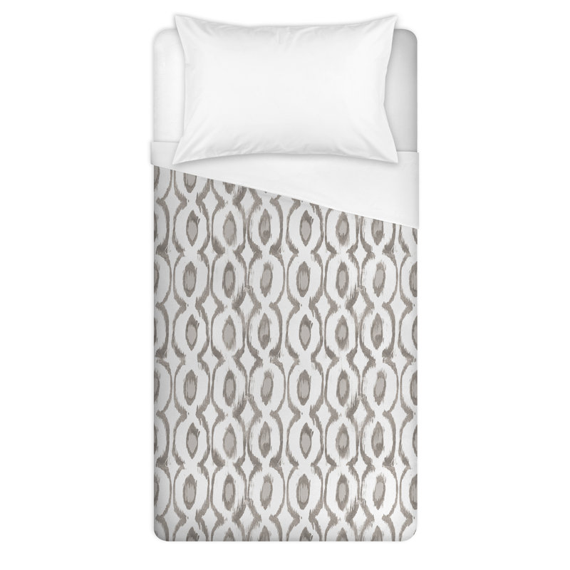 Housse de couette en microfibre grise