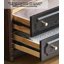French-Style Vintage Solid White Ash Wood Double-Door Storage Bookcase